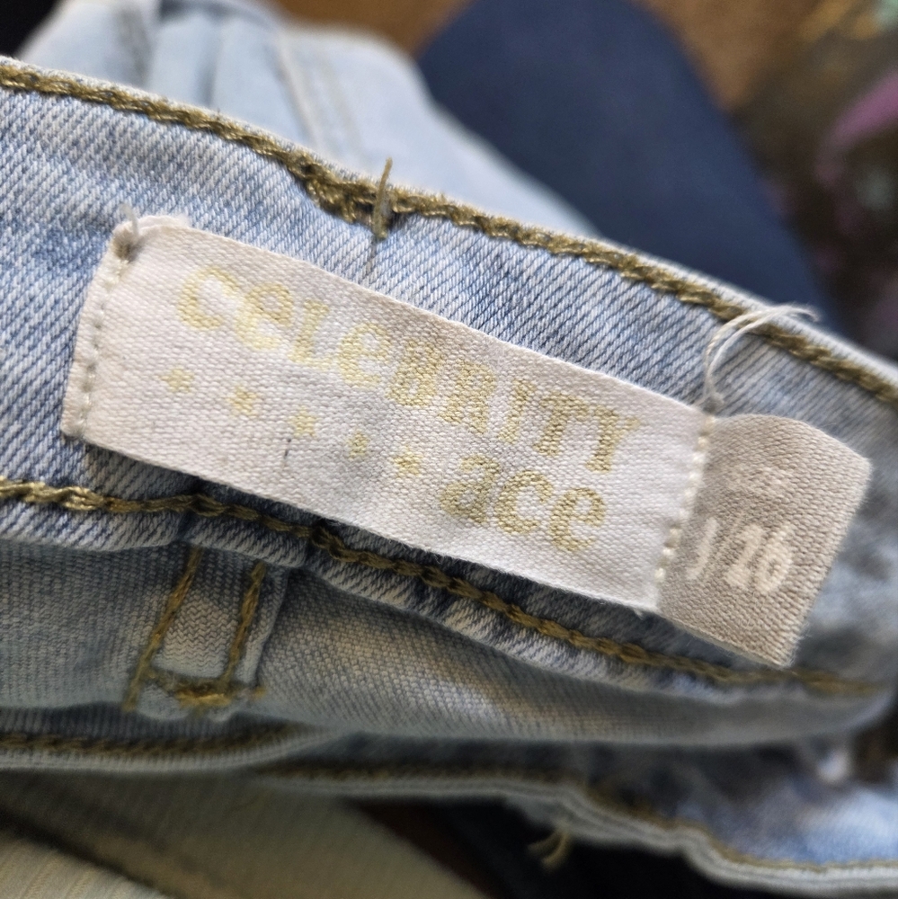 Celebrity Ace Light Blue Cargo Women Jeans - Picture 9 of 9